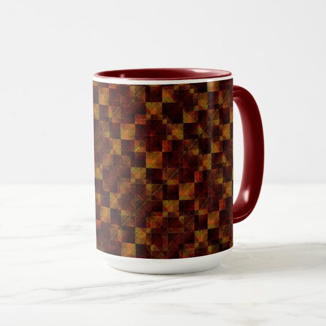 Deformed chess extremely dirty from rust or aged mug (Front Right)
