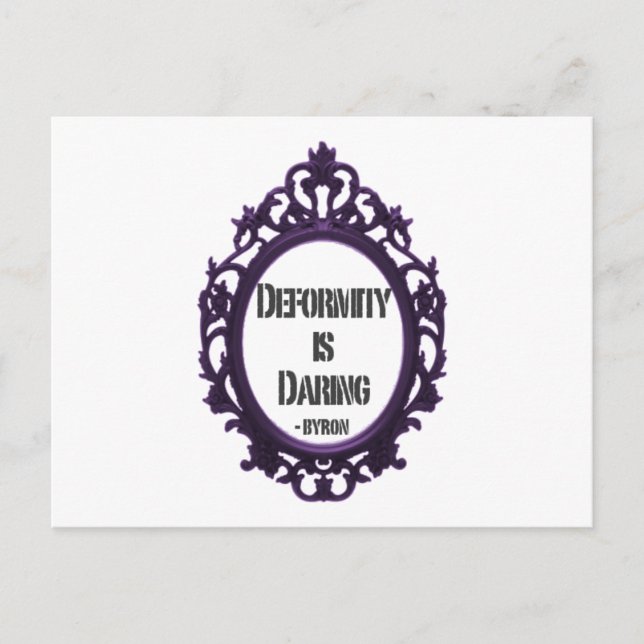 Deformity is Daring Postcard (Front)