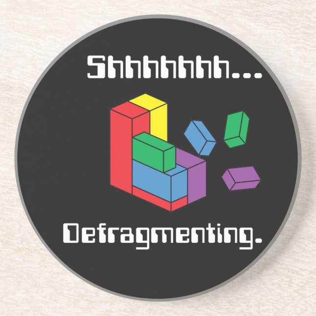 Defragmenting Coaster (Front)