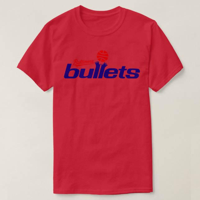 Defunct Baltimore Bullets Basketball T-Shirt (Design Front)