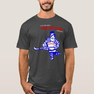 Defunct Barons Hockey 1977 T-Shirt
