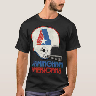 Defunct Birmingham Americans Football Team Helmet T-Shirt