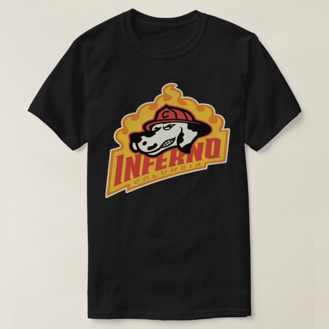 Defunct Columbia Inferno Hockey Team  1 T-Shirt (Design Front)