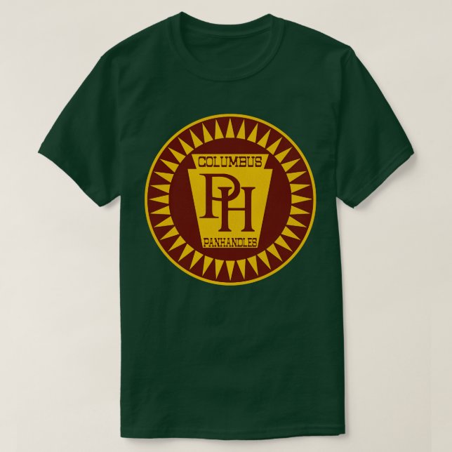 Defunct Columbus Panhandles  Team T-Shirt (Design Front)