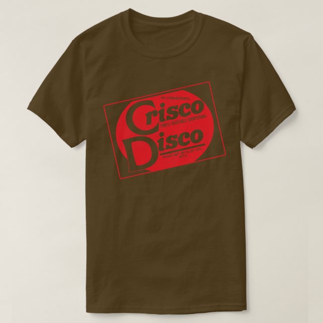 Defunct Crisco Disco 70s 80s Gay Nightclub NYC T-Shirt (Design Front)