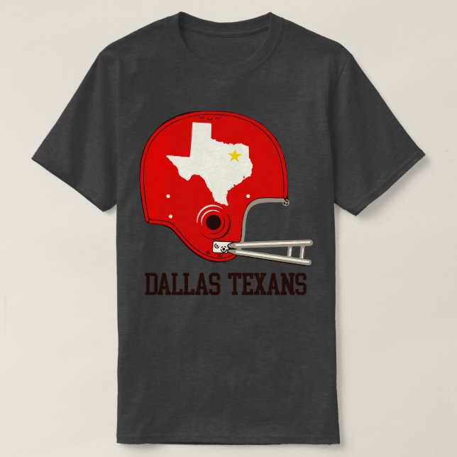 Defunct Dallas Texans  Team T-Shirt (Design Front)