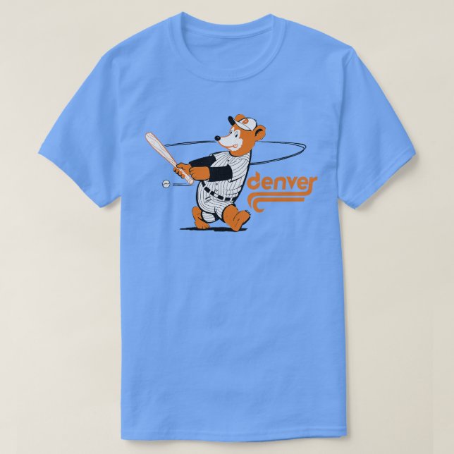 Defunct Denver Bears Minor League Baseball 1982 T-Shirt (Design Front)