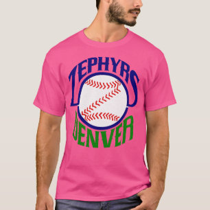 Defunct Denver Zephyrs Minor League Baseball 1989 T-Shirt