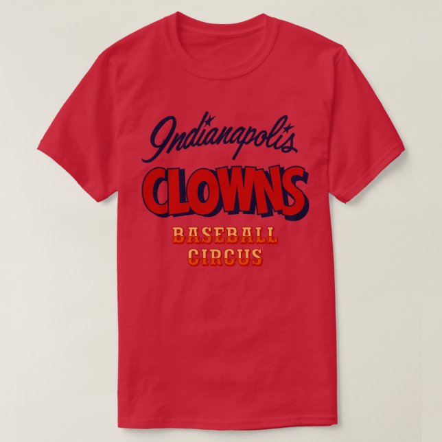 Defunct Indianapolis Clowns Baseball T-Shirt (Design Front)