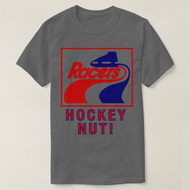 Defunct Indianapolis Racers WHA Hockey 1977 T-Shirt (Design Front)