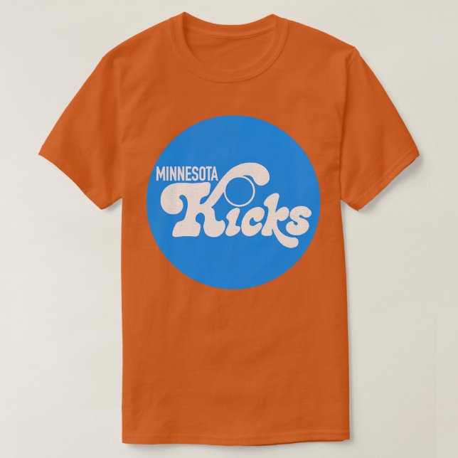 Defunct Minnesota Kicks NASL 1976 T-Shirt (Design Front)
