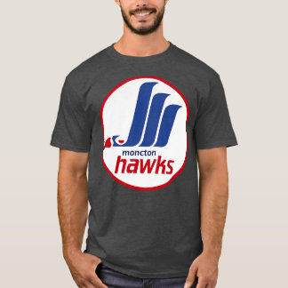 Defunct Moncton Hawks Hockey 1987 T-Shirt