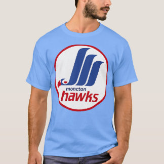 Defunct Moncton Hawks Hockey 1987 T-Shirt