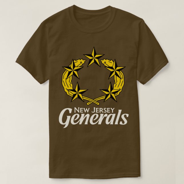 Defunct New Jersey Generals  Team T-Shirt (Design Front)
