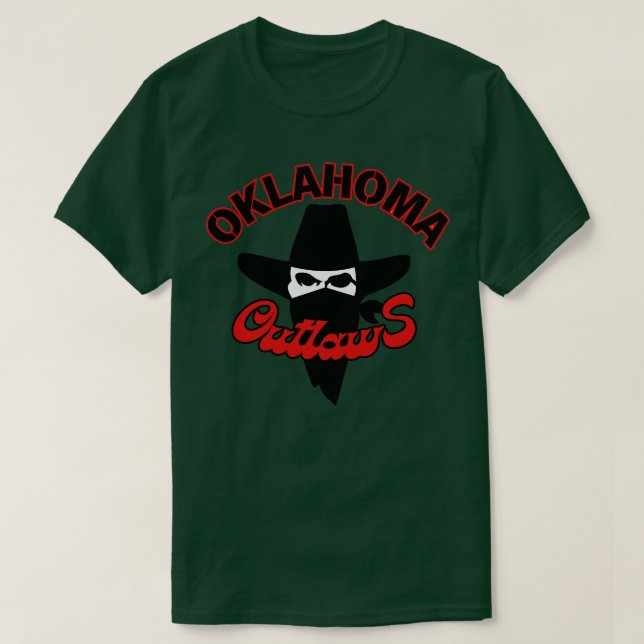 Defunct Oklahoma Outlaws 1984 T-Shirt (Design Front)