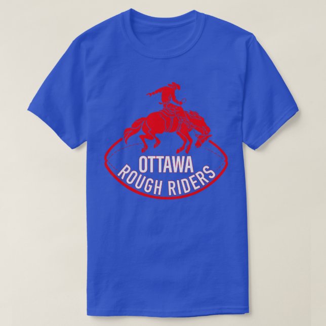 Defunct Rough Riders Canadian  1978 T-Shirt (Design Front)
