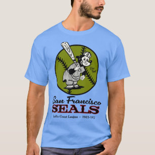 Defunct San Francisco Seals PCL Baseball T-Shirt