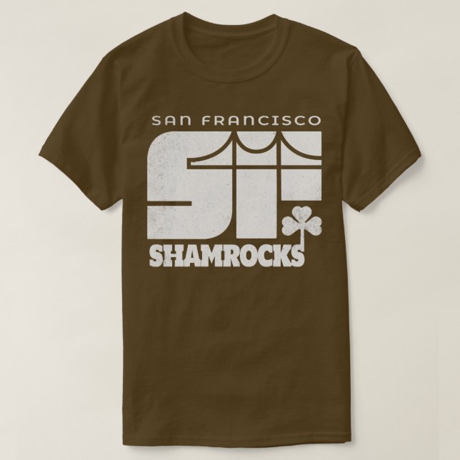 DEFUNCT San Francisco Shamrocks Hockey T-Shirt (Design Front)