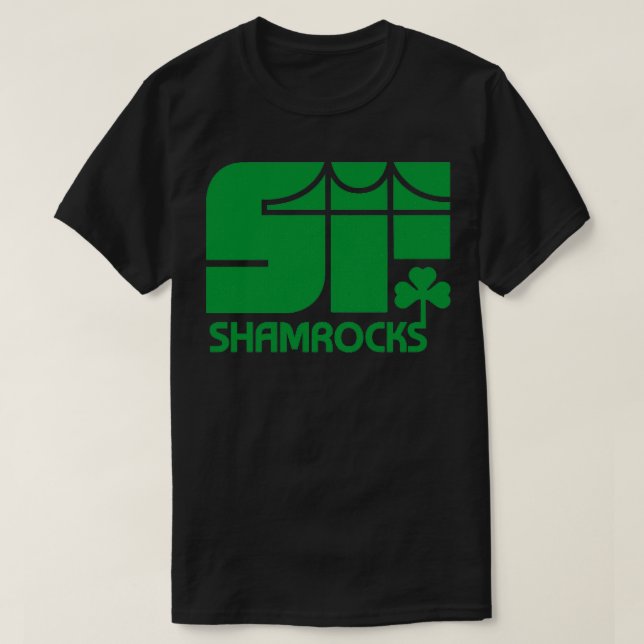 Defunct San Francisco Shamrocks Hockey TShirt (Design Front)