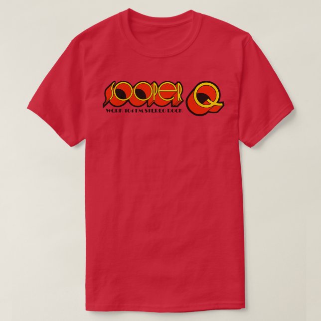 Defunct SOOPER Q WQRK 104 Norfolk Radio Station T-Shirt (Design Front)