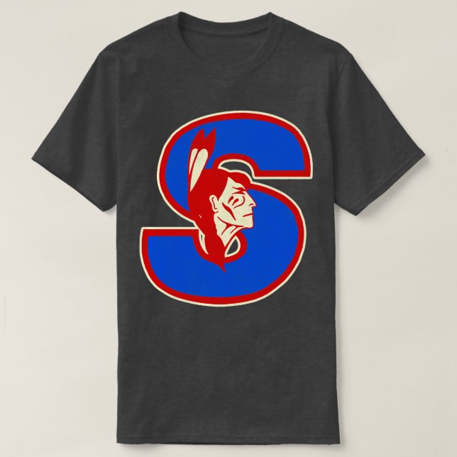 Defunct Springfield Indians Hockey Team T-Shirt (Design Front)