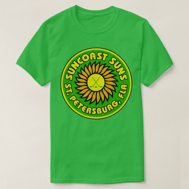 Defunct Suncoast Suns Hockey Team T-Shirt (Design Front)