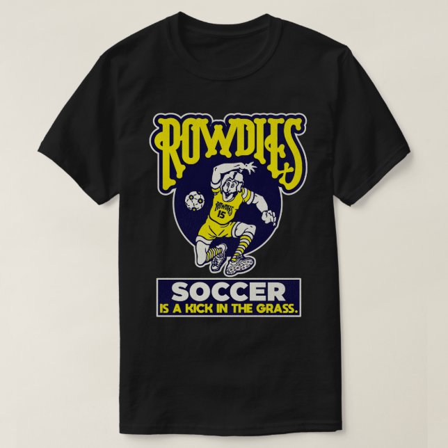 Defunct Tampa Bay Rowdies is a Kick in the Grass T-Shirt (Design Front)
