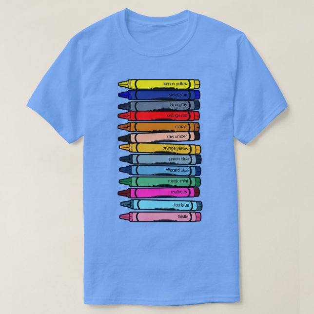 Defunct Wax Pastel Colours T-Shirt (Design Front)