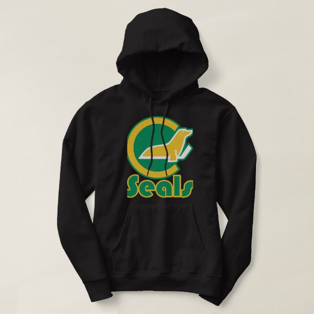 Defunctt California Golden Seals Hockey Hoodie (Design Front)