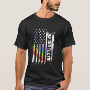 Defund The Fbi United States Distressed Rainbow w T-Shirt