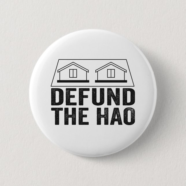 Defund the HOA Homeowners Association Social GIft 6 Cm Round Badge (Front)
