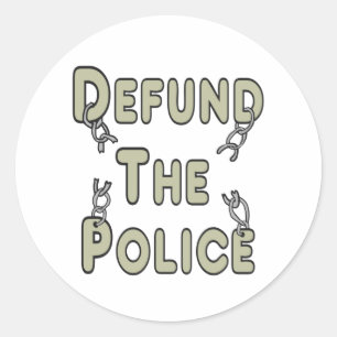 Defund The Police Classic Round Sticker