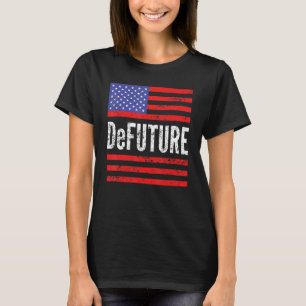 DeFUTURE Ron Desantis American Flag Florida Vintag T-Shirt