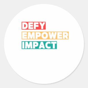Defy Empower Impact Dei Sticker
