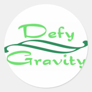 Defy Gravity Classic Round Sticker