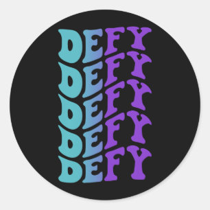 Defy Prevention Awareness Classic Round Sticker