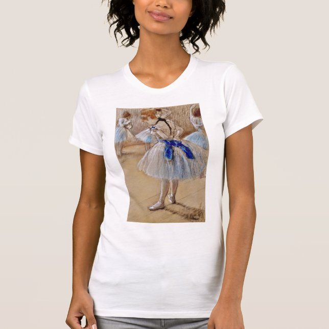 Dega’s Dancer With Blue Ribbon  T-Shirt (Front)