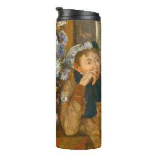 Degas A Woman Seated Beside a Vase of Flowers Thermal Tumbler