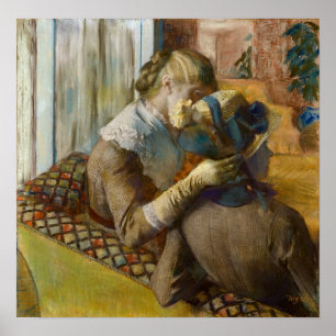 Degas - At The Milliner's Poster