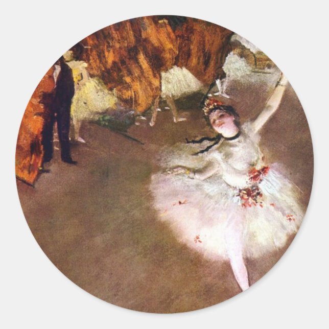 Degas: Ballerina Classic Round Sticker (Front)