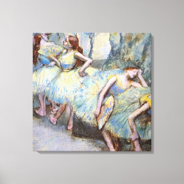 Degas Ballet Dancer Art Dancers Painting Canvas Print (Front)