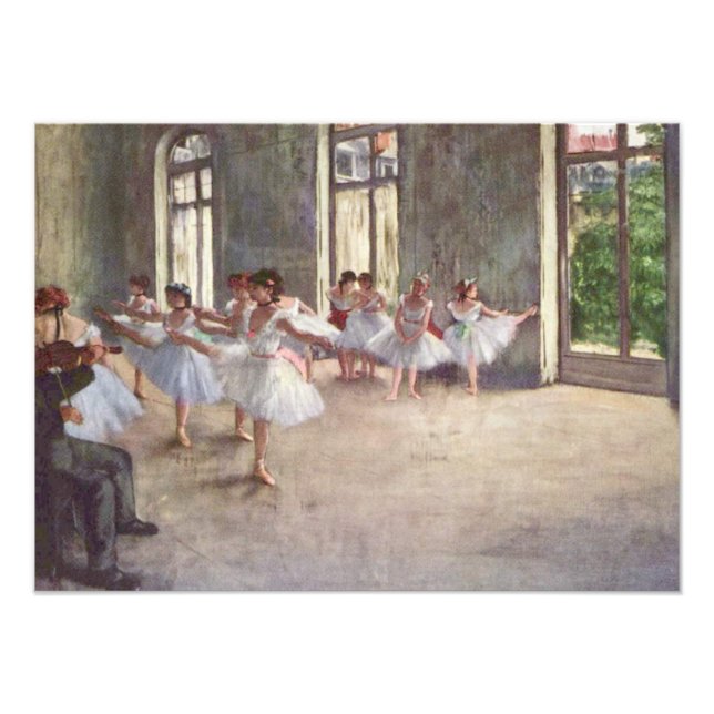 Degas' Ballet Rehearsal Photo Print (Front)