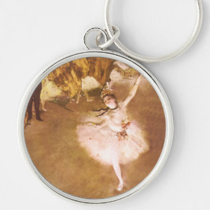 Degas Ballet Star Art Famous Painting Key Ring