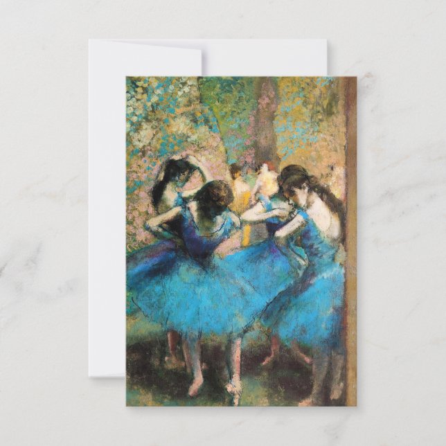 Degas Blue Dancers Invitations (Front)