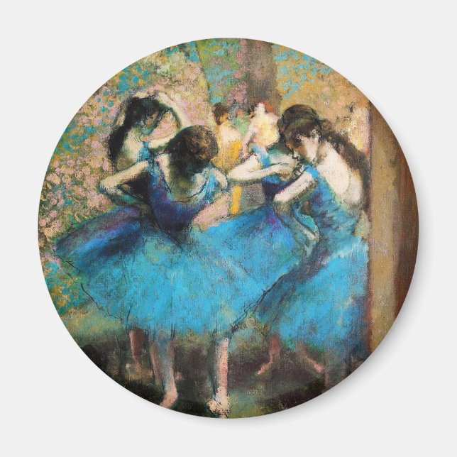 Degas Blue Dancers Magnet (Front)