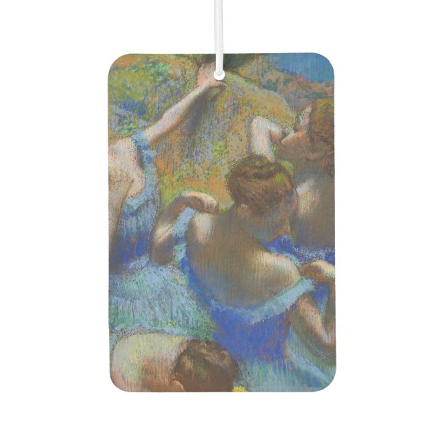 Degas Blue Dancers Pastel Fine Art Masterpiece Car Air Freshener (Front)