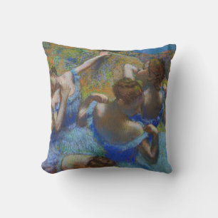 Degas Blue Dancers Pastel Fine Art Masterpiece Cushion