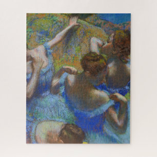 Degas Blue Dancers Pastel Fine Art Masterpiece Jigsaw Puzzle