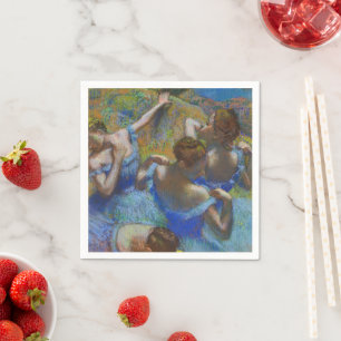 Degas Blue Dancers Pastel Fine Art Masterpiece Napkin