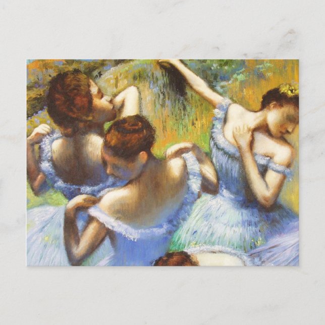 Degas Blue Dancers Postcard (Front)